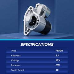 BDELI starter mounting flange detail demonstrating correct bolt alignment