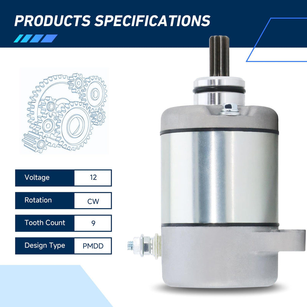 BDELI starter side profile illustrating compact design and reliable durability