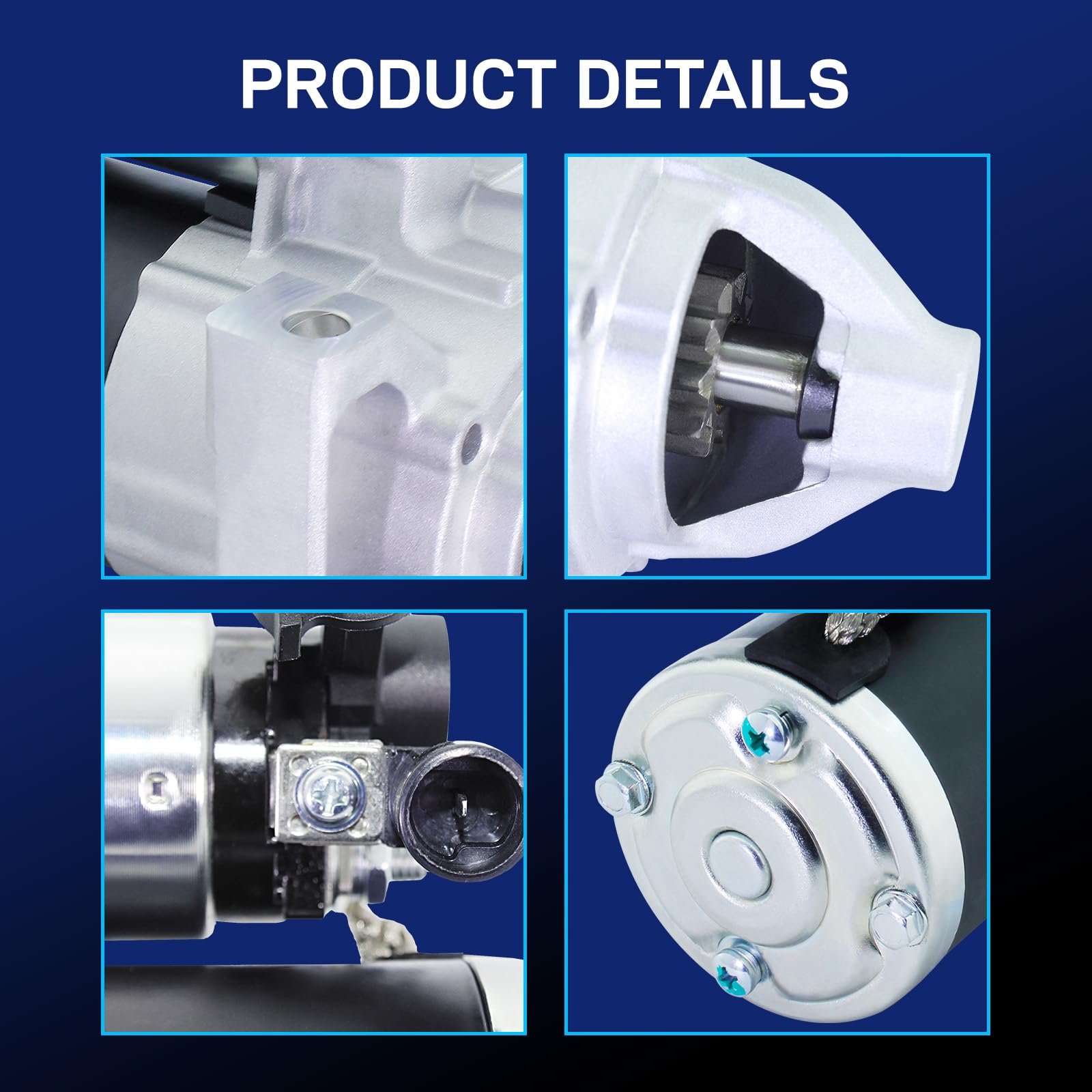 BDELI starter solenoid detail showing solid terminals for consistent starts