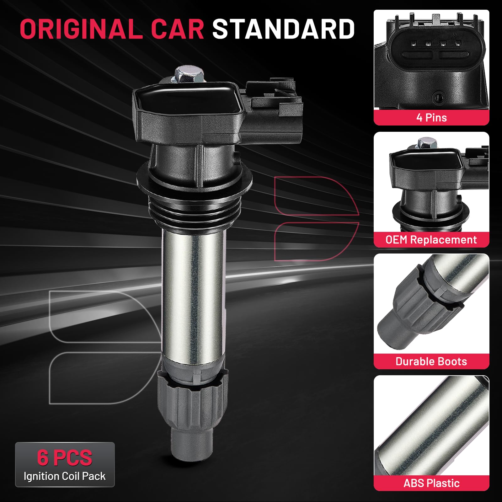 BDFHYK coil material closeup highlighting durable PBT/PPO housing for heat resistance