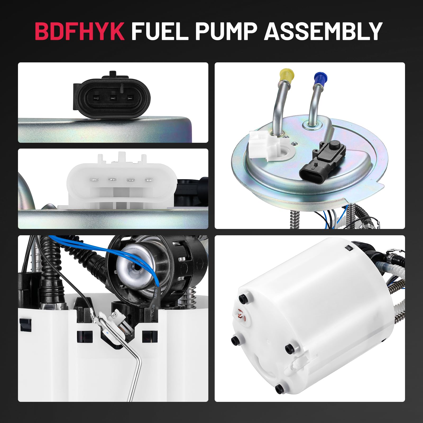 BDFHYK top connector detail highlighting OE-style electrical plug for easy install