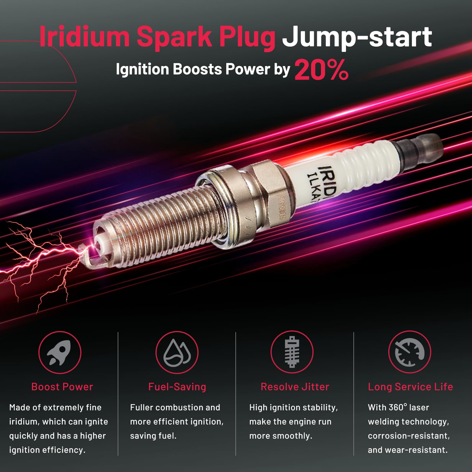 BDFHYK spark plug gap measurement, ensures accurate electrode spacing