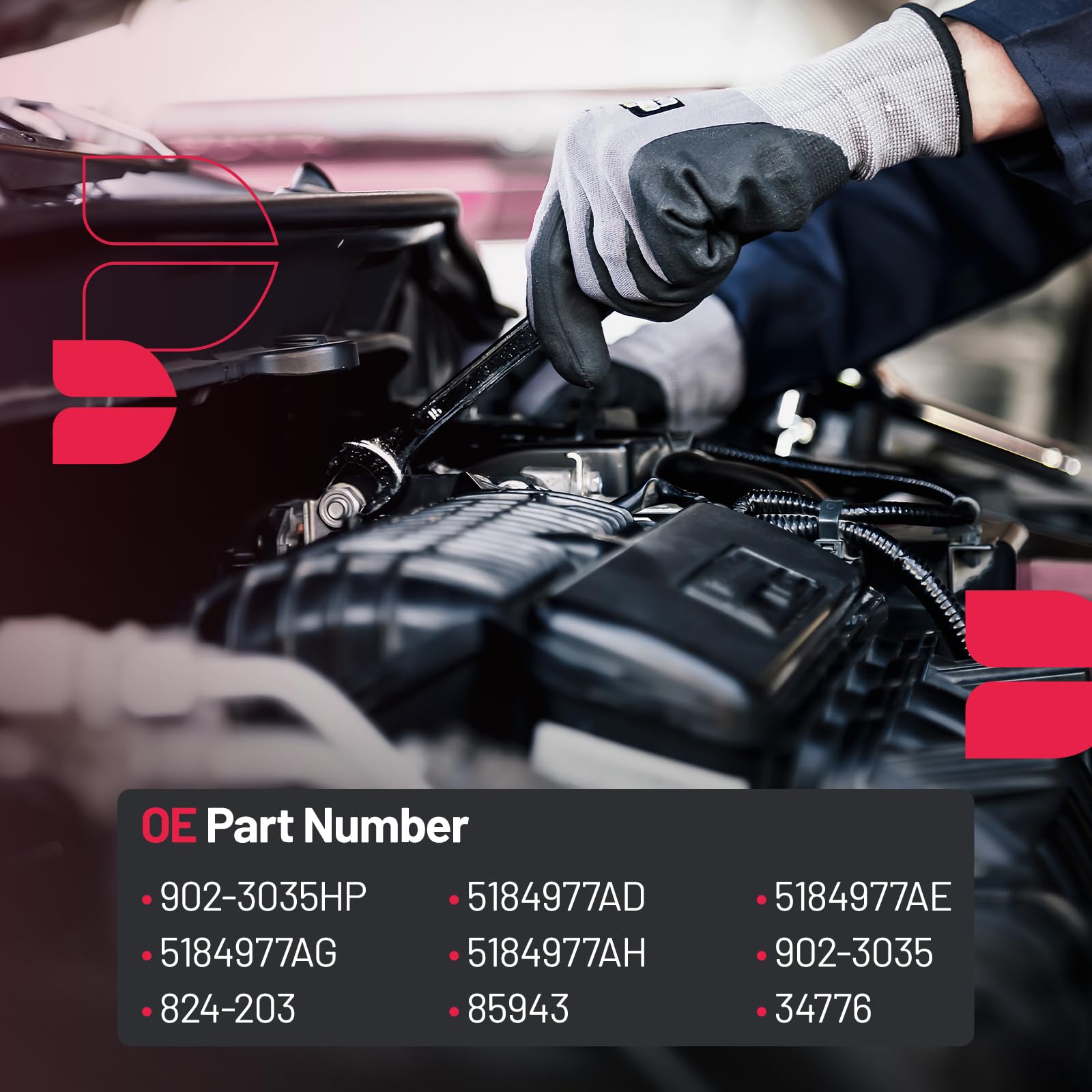 BDFHYK installed in engine bay demonstrating direct-fit replacement