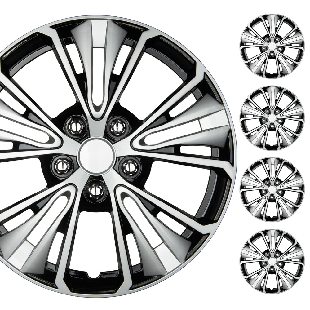 BDK front view of 16 inch hubcap set showing clean OEM-style appearance and instant curb appeal