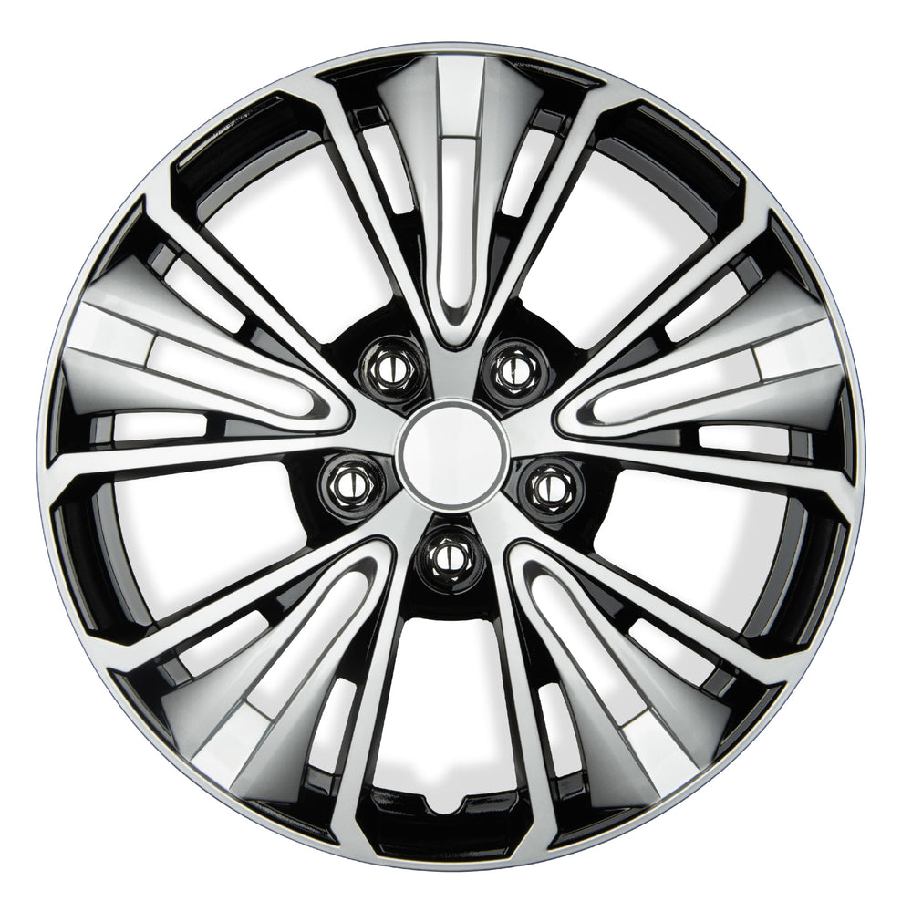 BDK lifestyle driveway shot of a car with hubcaps installed demonstrating refreshed curb appeal