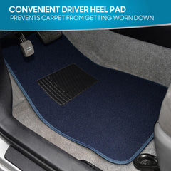 BDK rear mat pair laid out demonstrating full coverage for backseat protection