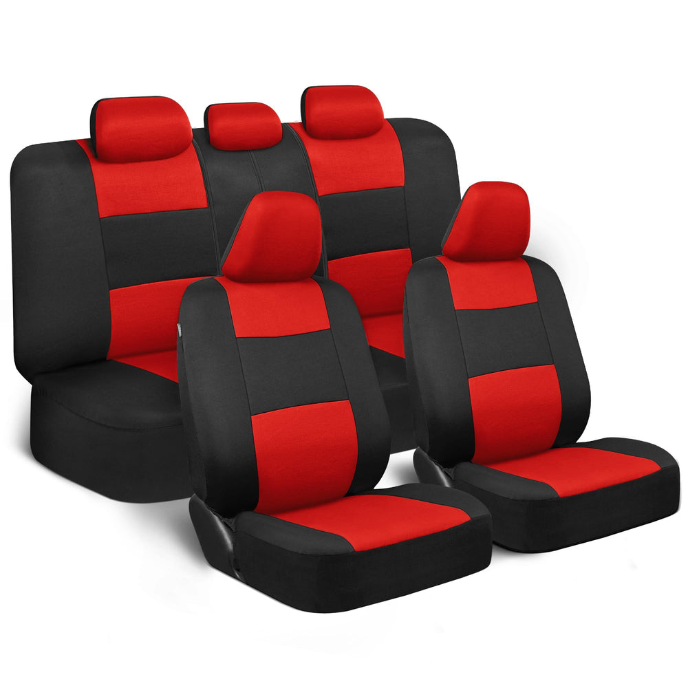 BDK front seat cover full view showing snug fit and upgraded style