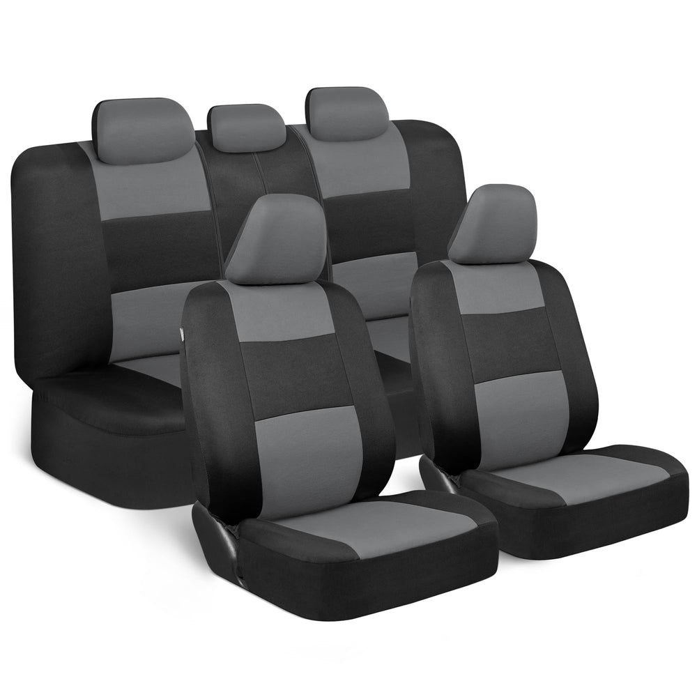 BDK front seat covers full view showing protective fit and cleaner interior