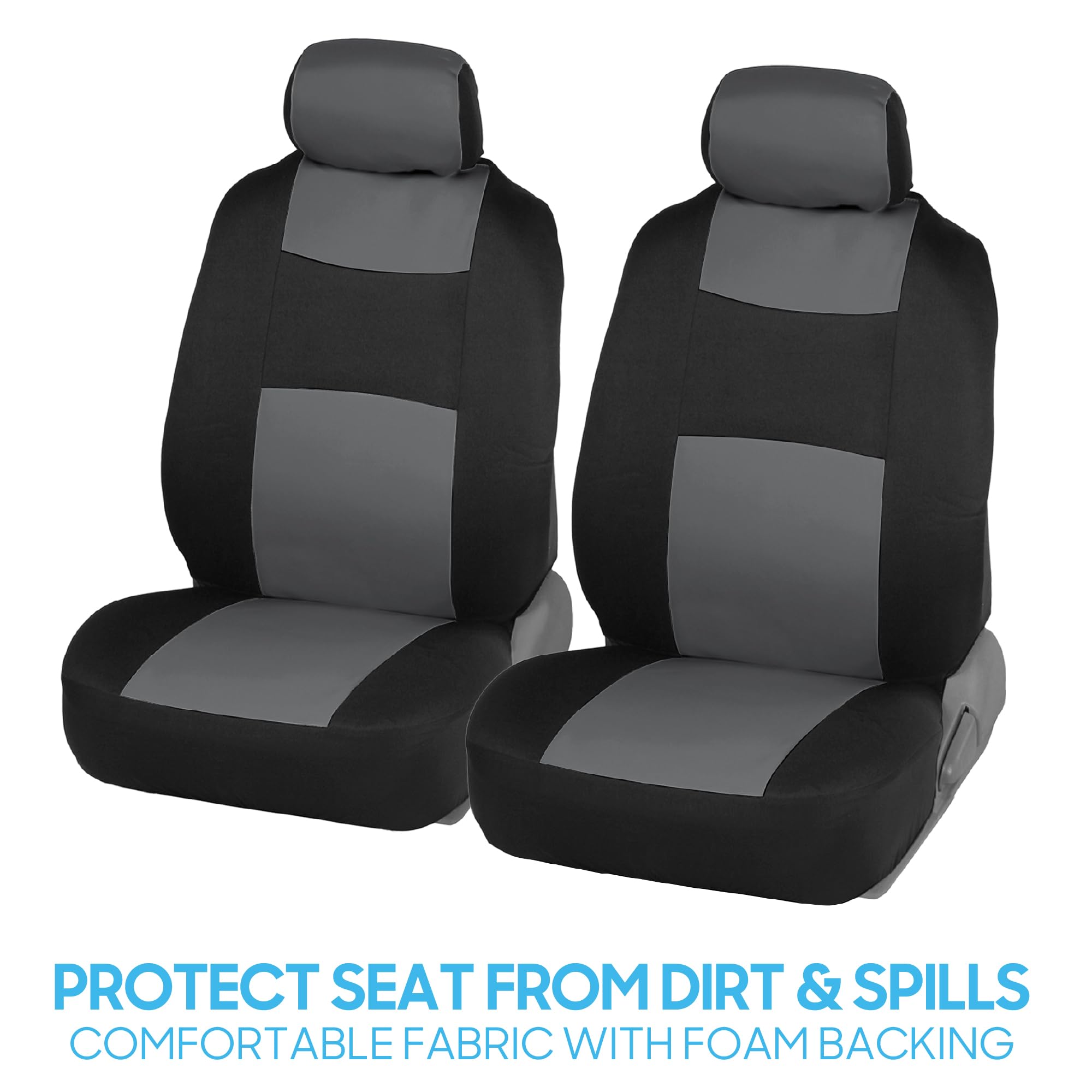 BDK headrest covers closeup showing snug fit and coordinated styling benefit