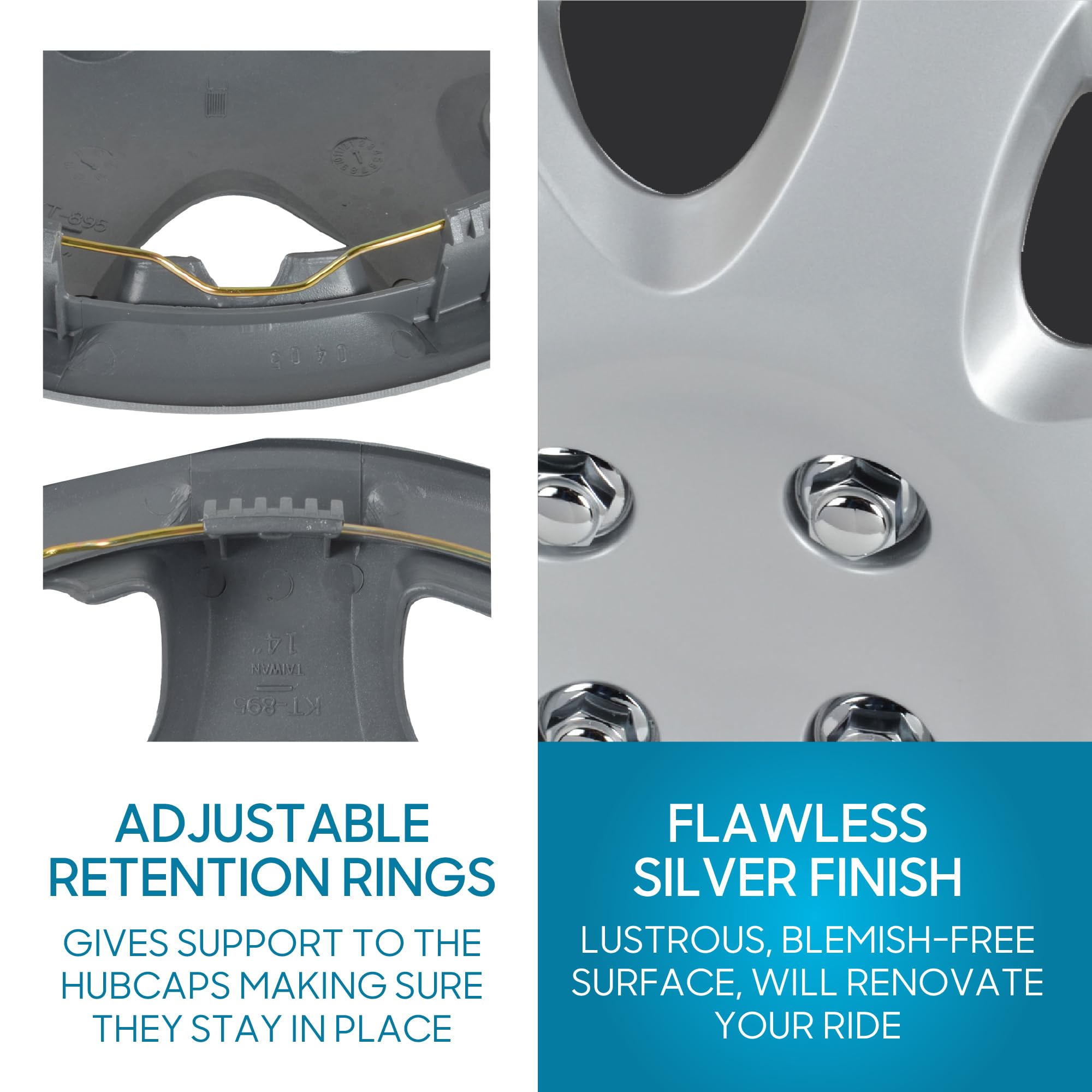 BDK installed on 14-inch steel wheel demonstrating proper fit and protection benefit