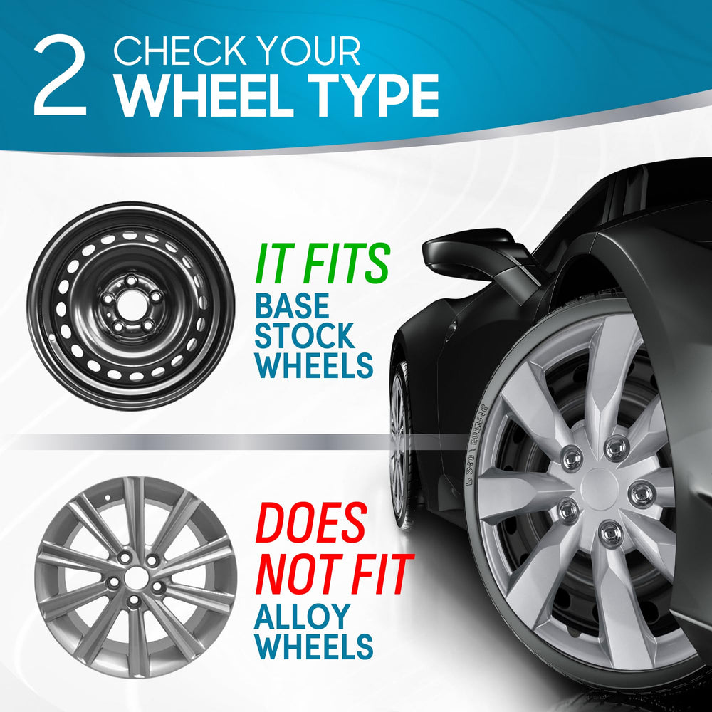 BDK hubcaps on a parked sedan highlighting upgraded curb appeal and protection