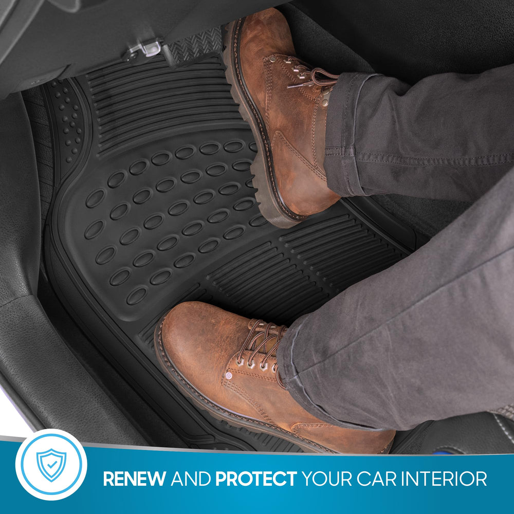 BDK ProLiner rear mat laid flat demonstrating universal trim-to-fit design