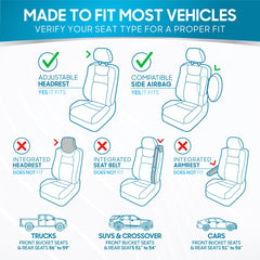 BDK rear bench seat cover full view offering comprehensive protection
