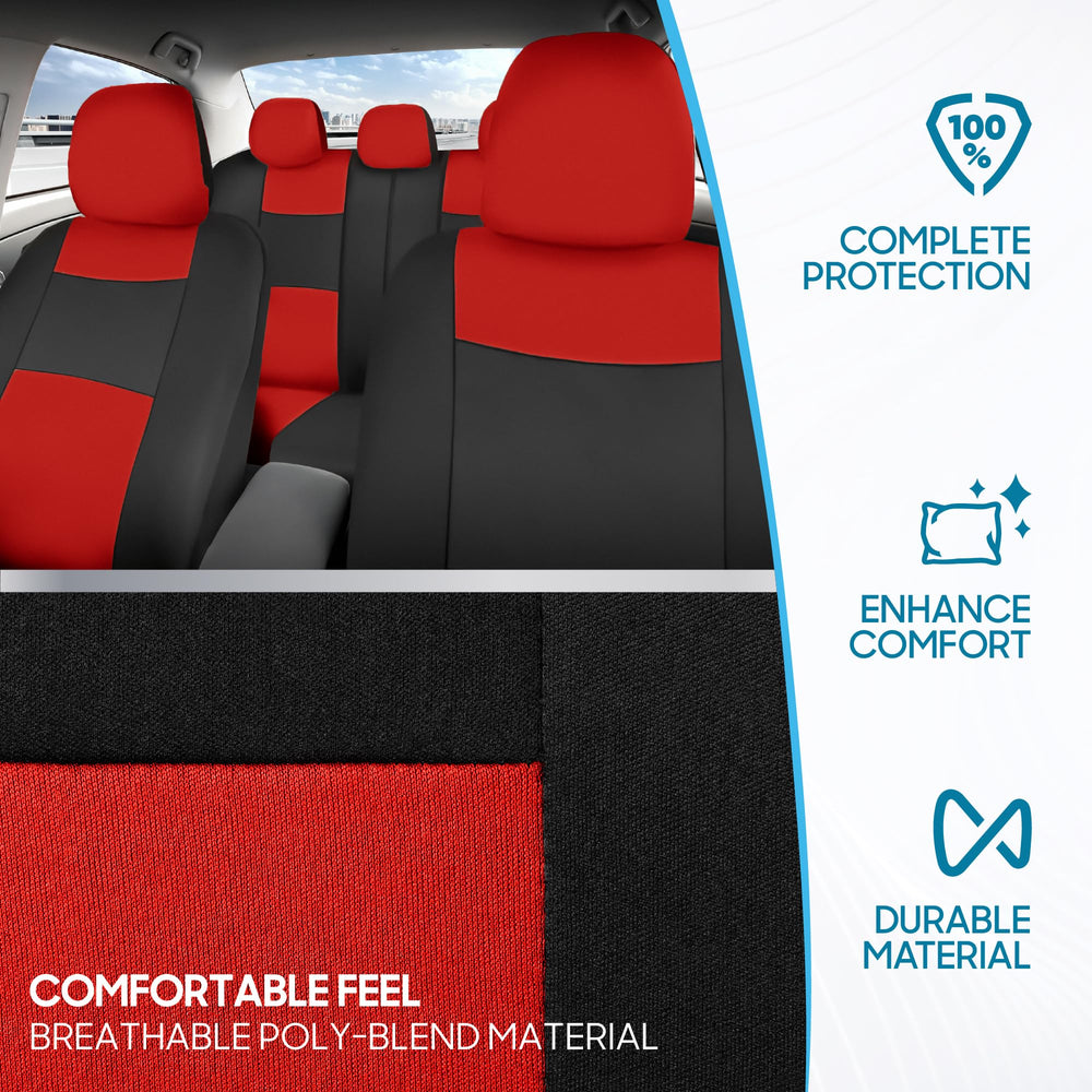 BDK seat cover side profile illustrating fit around seat contours and edges