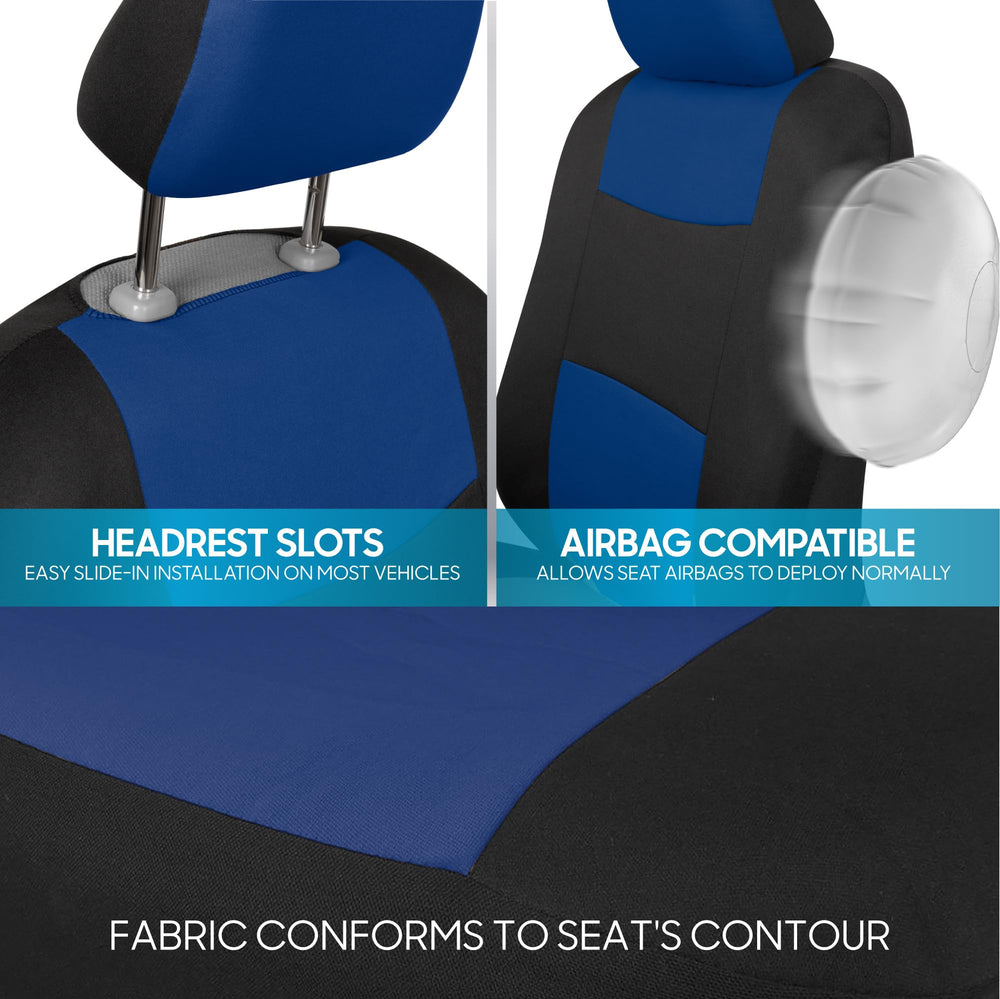 BDK split bench front seat fit demonstration showing tailored fit advantage