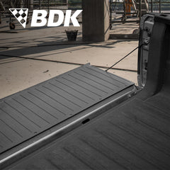 BDK tailgate mat installed on pickup providing impact protection during loading