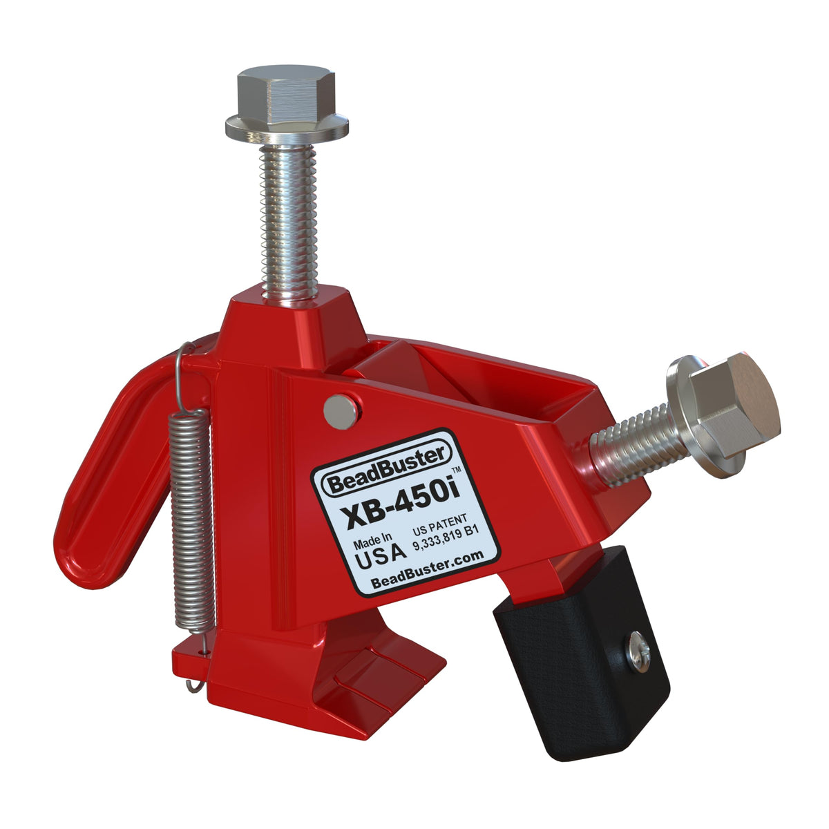 BeadBuster front profile showing compact bead breaker, durable and portable