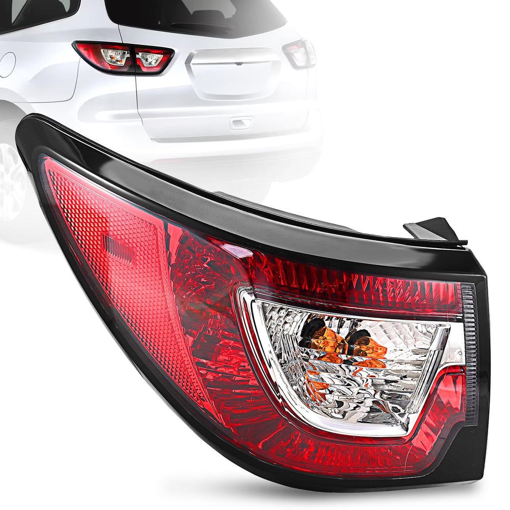 BeamTrack left tail light front view showing factory fit and improved visibility