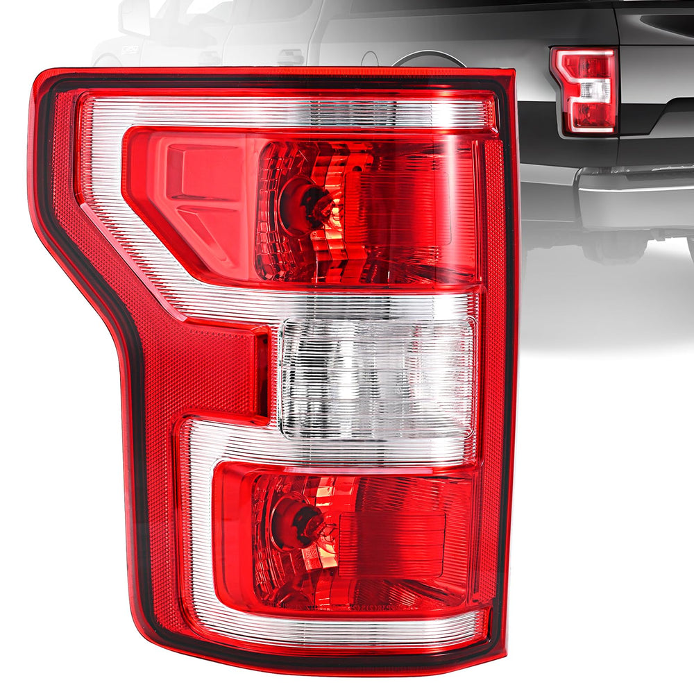 BeamTrack left tail light front view showing clean design and improved visibility