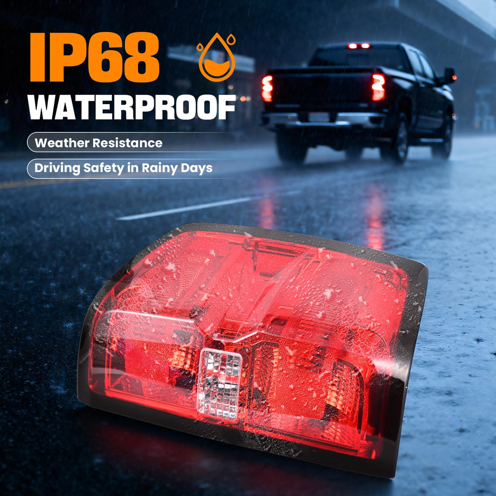 BeamTrack tail light packaged with plugs and hardware ready for plug-and-play install
