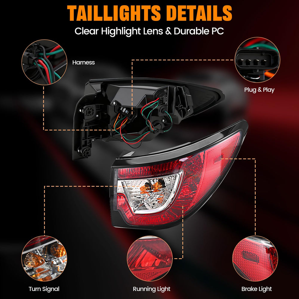 BeamTrack tail light next to hand showing scale for easy planning