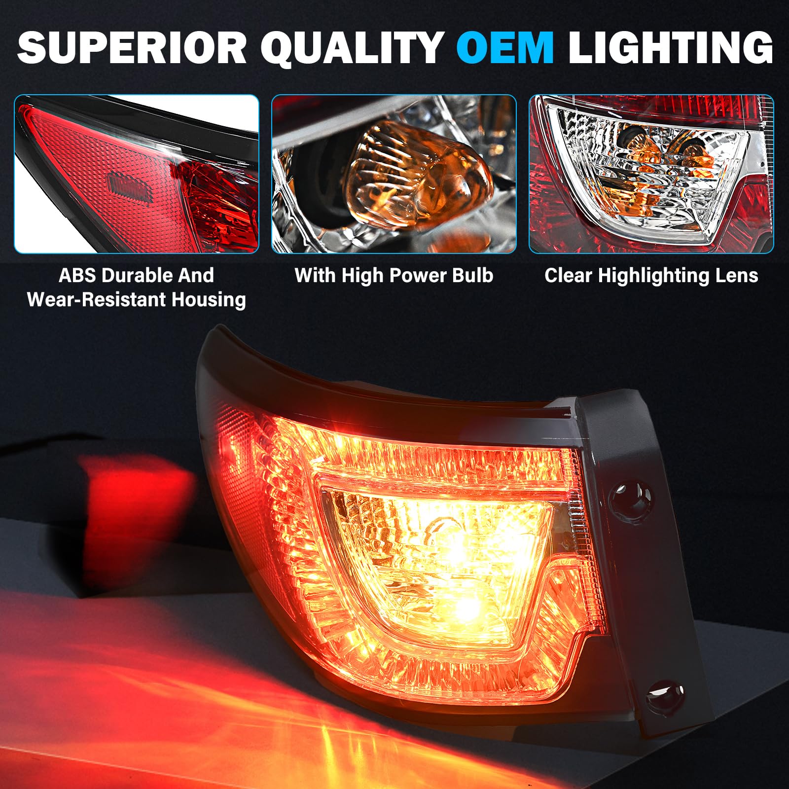 BeamTrack tail light installed on a 2015 Traverse showing exact fit
