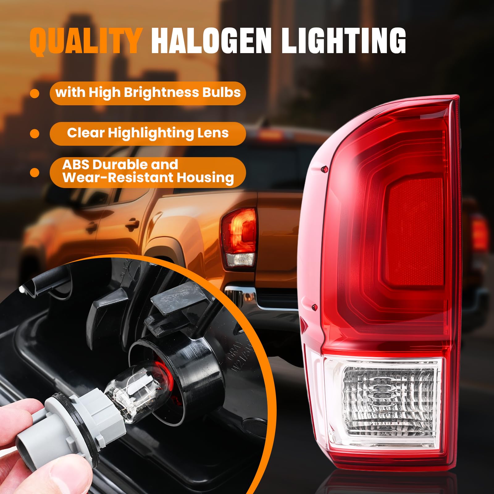 BeamTrack taillight next to ruler showing scale for accurate fit verification