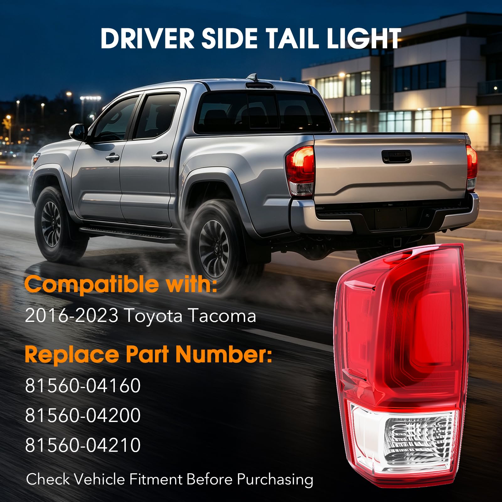 BeamTrack side profile of driver-side taillight highlighting mounting points benefit