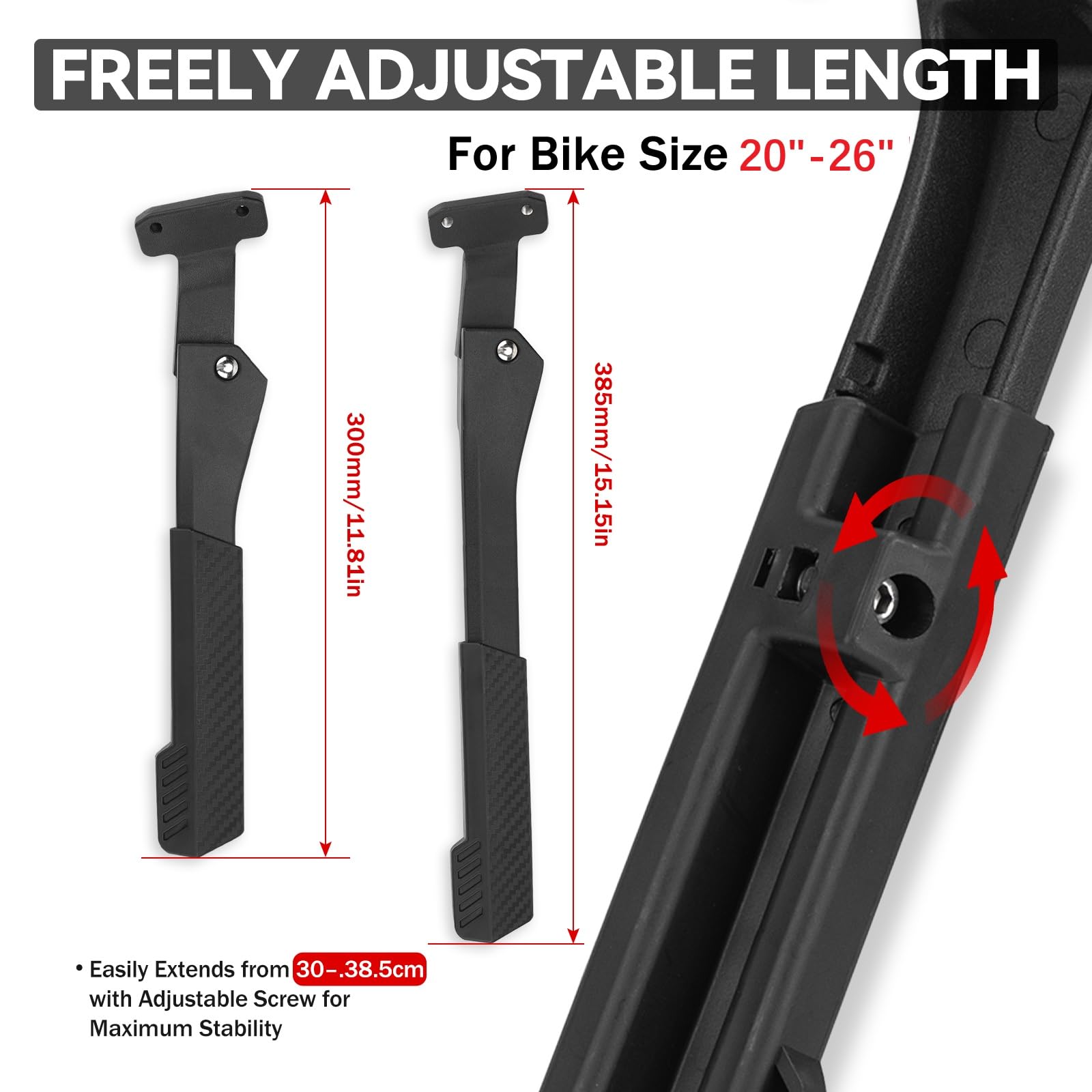 BEAROLNE adjustable length demonstration for correct bike fit benefit