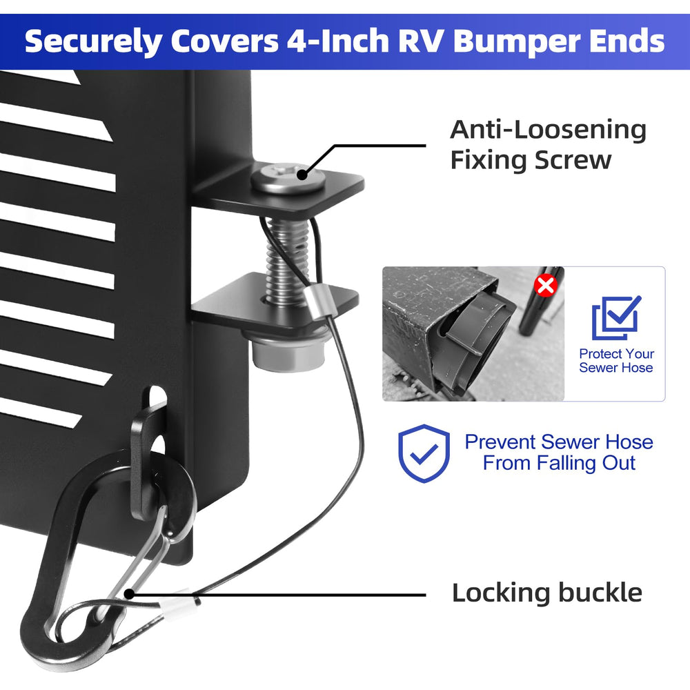 BEASYE on travel trailer bumper demonstrating weather protection
