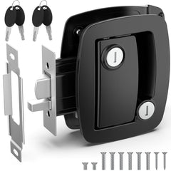 BEBOBLY front lock installed showing secure paddle and sleek black finish benefit