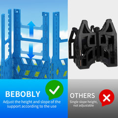 BEBOBLY adjustable slide stand showing height flexibility benefit