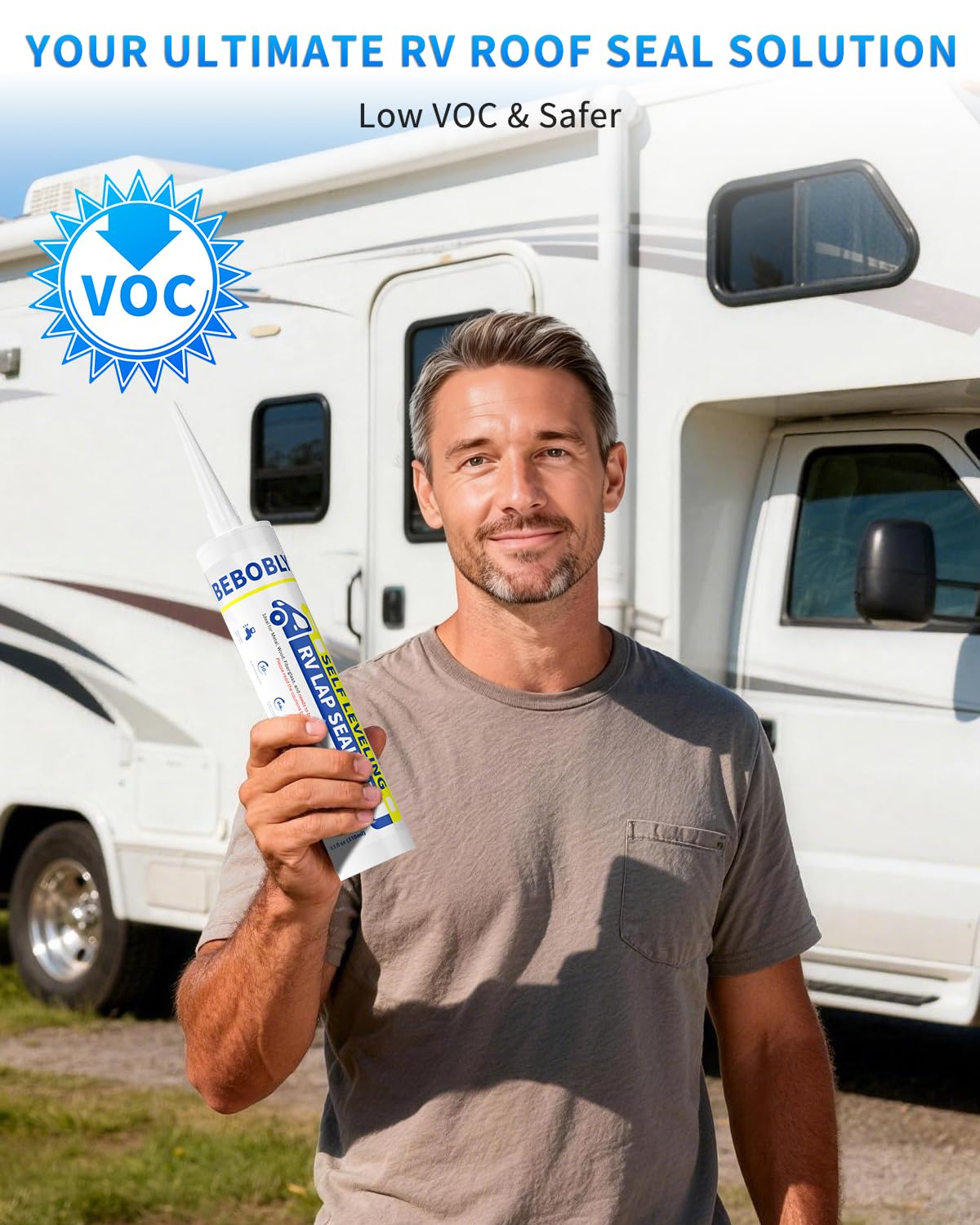 BEBOBLY used on an RV at a campsite showing durable outdoor performance