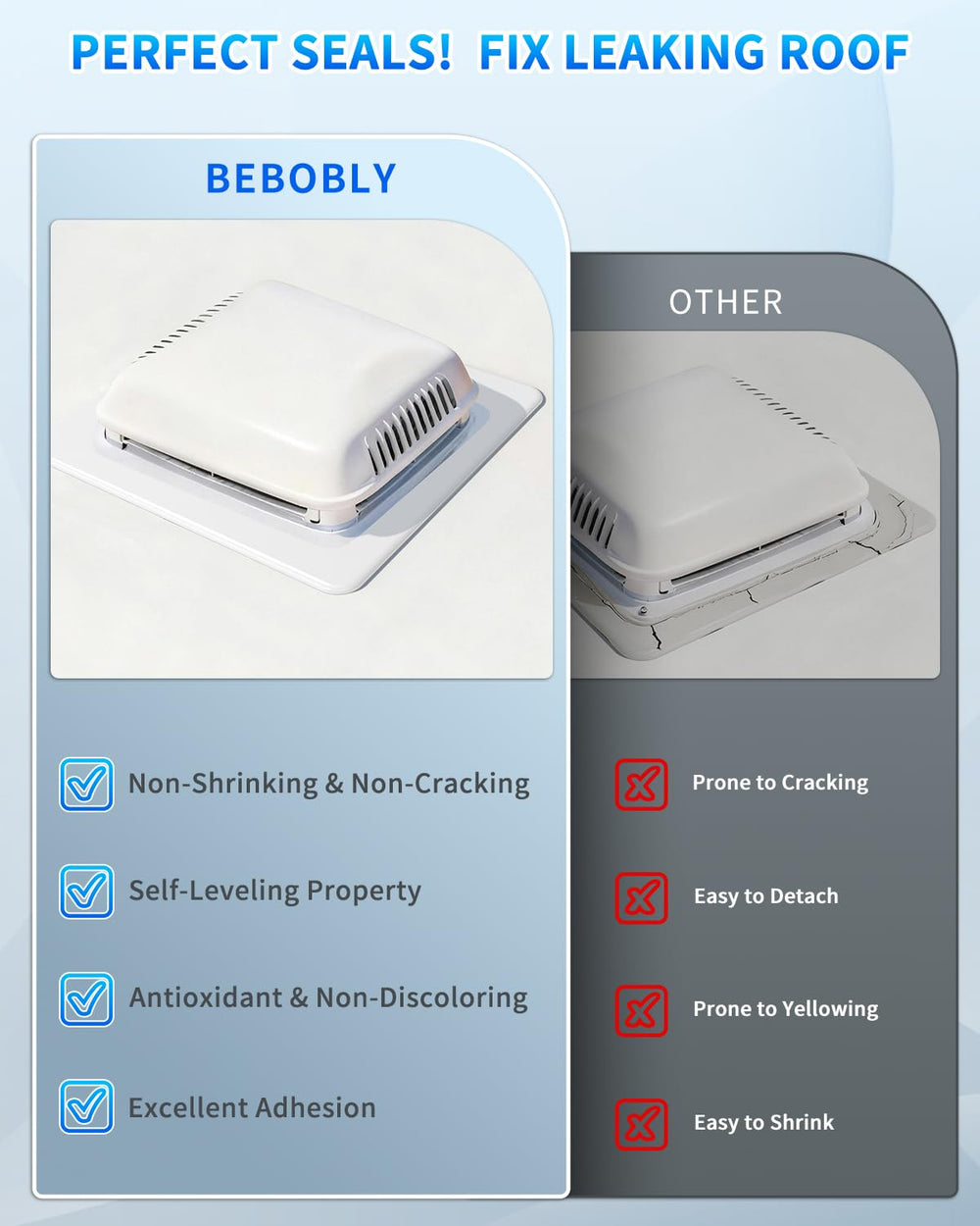 BEBOBLY cartridge beside RV screw head demonstrating correct size and scale