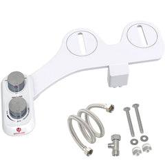 Beech Lane front view of compact RV bidet showing fit and compact design benefit