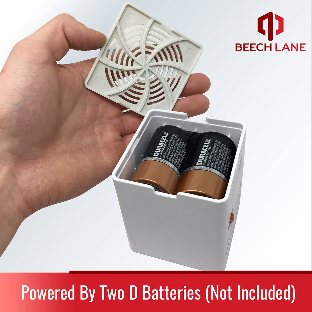 Beech Lane size comparison with hands showing compact, space-saving design