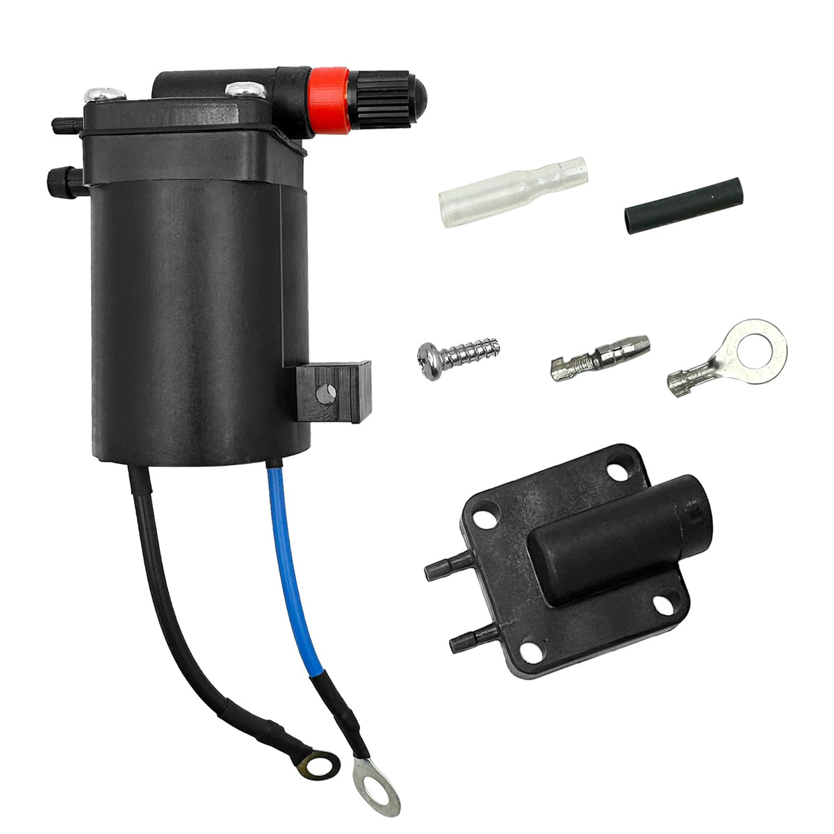 Beefento front view of fuel primer choke solenoid showing fit and finish