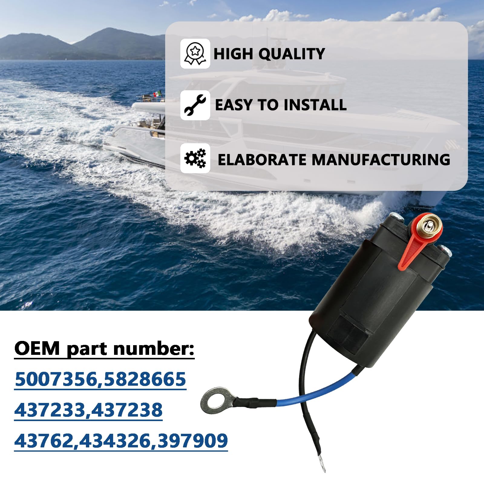 Beefento installed on an outboard demonstrating correct fit and operation