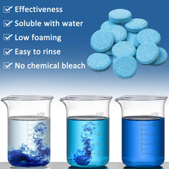 Beieverluck filling car washer reservoir demonstrating simple one-tablet mix
