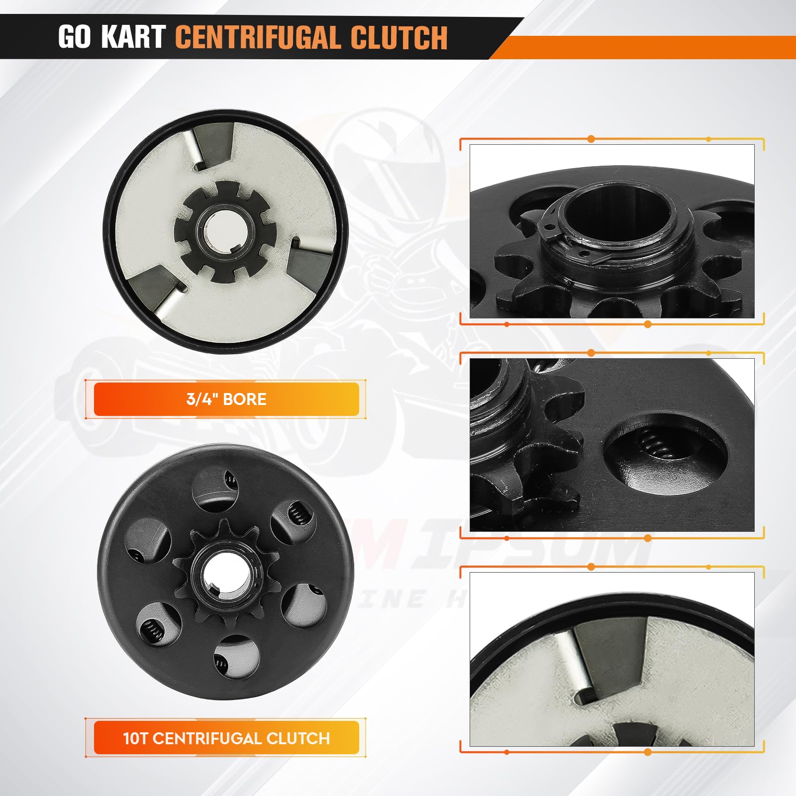 Beitetoo clutch mounted on small engine demonstrating straightforward installation and fitment