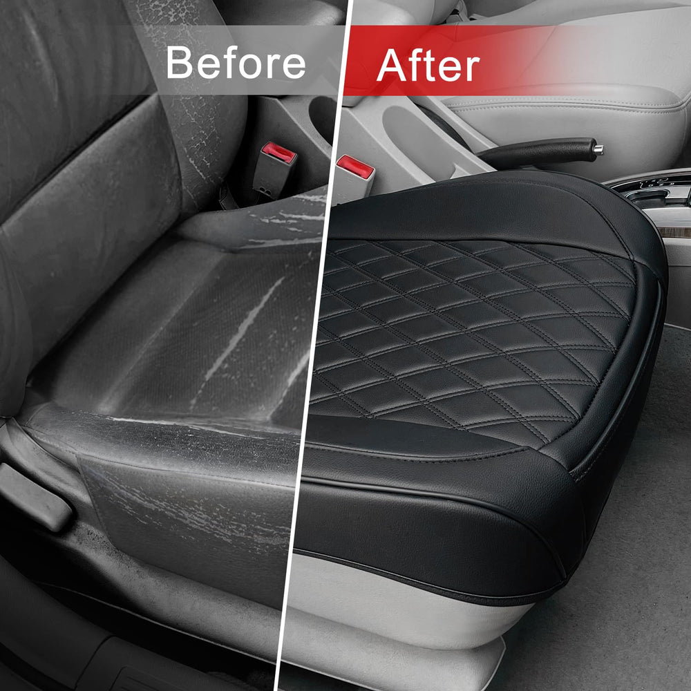 BEITK size comparison on seat illustrating universal fit for many vehicles