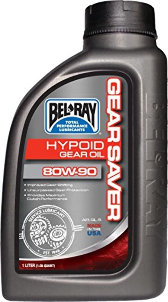 Bel‑Ray 80W‑90 1L bottle front view showing label and product benefit