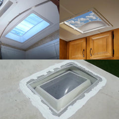 Beleeb skylight installed on RV roof demonstrating daylighting interior benefit