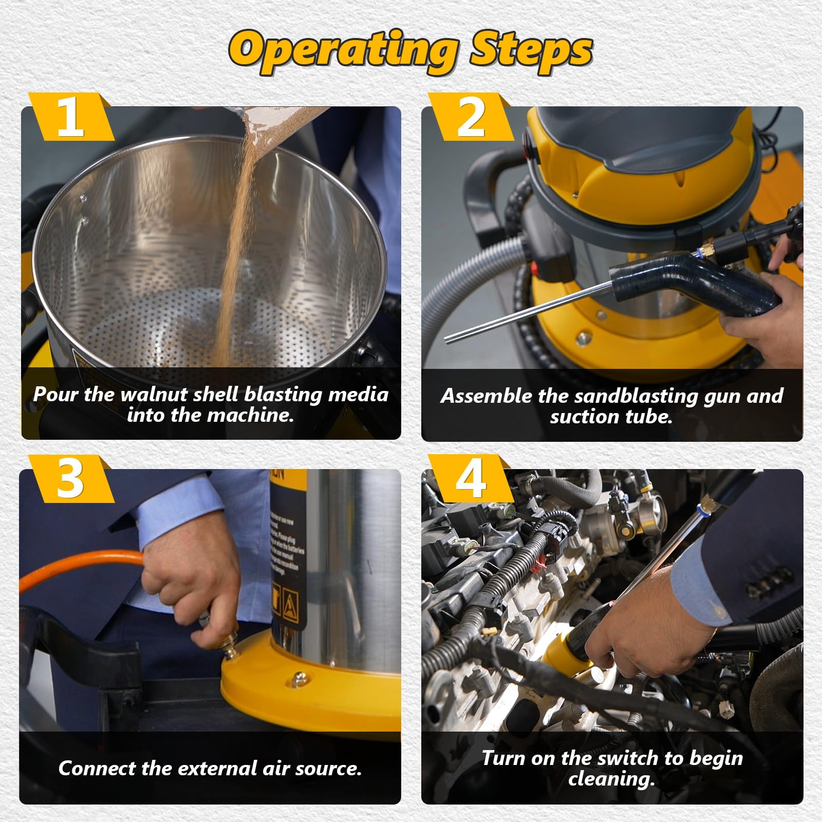BELEY safety goggles and manual included for operator protection and guidance