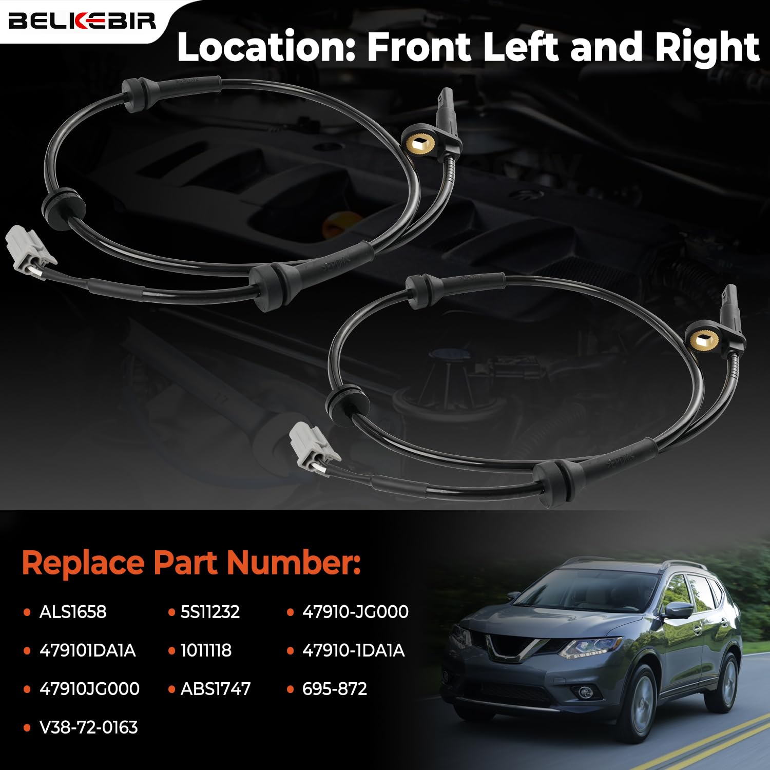 BELKEBIR sensor mounting point detail showing secure fit and corrosion resistance
