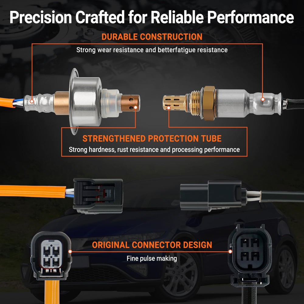 BELKEBIR sensor thread close-up highlighting corrosion-resistant housing for durable exhaust mounting