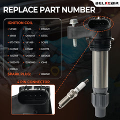 BELKEBIR iridium spark plug tip close-up for long-lasting performance