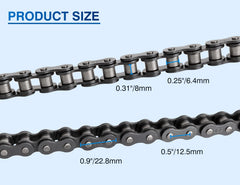 Belleone chain breaker tool detail illustrating easy on-site cutting