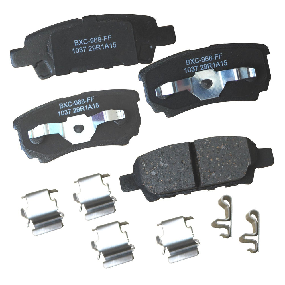 Bendix front pad set showing precise OE fit and easy replacement benefit