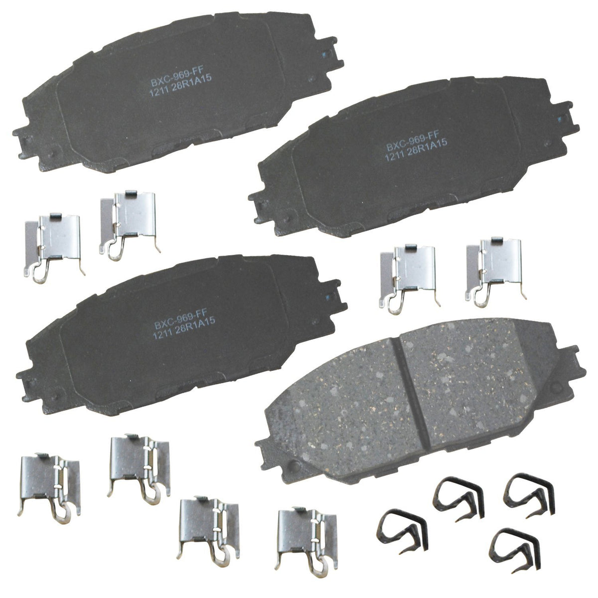 Bendix SBC1211 package showing new front pads for easy replacement